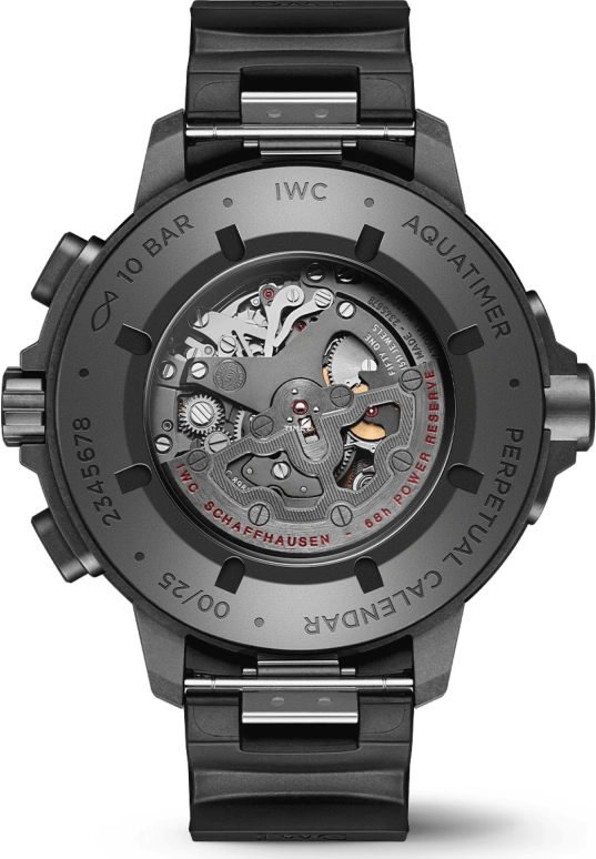 IWC,Aquatimer 49mm,49mm,Ceratanium,Black,Automatic,Chronograph,Perpetual Calendar,Leap Year,Month,68hours,In-house Caliber,IW379406