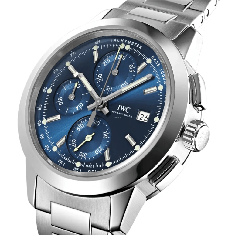 IWC,Ingenieur 42mm,42mm,Stainless Steel,Silver,Automatic,Chronograph,Date,Column Wheel,IW380802