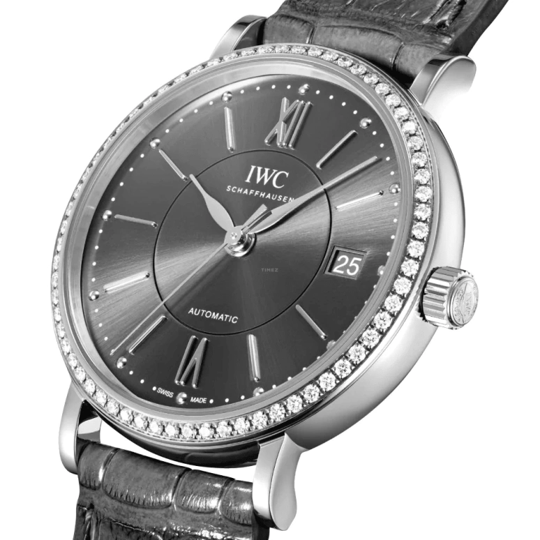IWC,Portofino 37mm,37mm,Stainless Steel,Grey,Automatic,Date,Anti-magnetic,IW458104