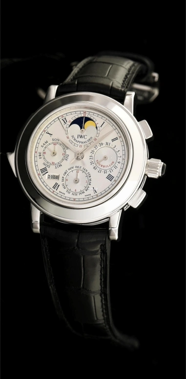 IWC,Grande Complication 42.20mm,42.20mm,Platinum,Silver,Handwound,Chronograph,Moonphase,Perpetual Calendar,Month,44hours,In-house Caliber,IW186816