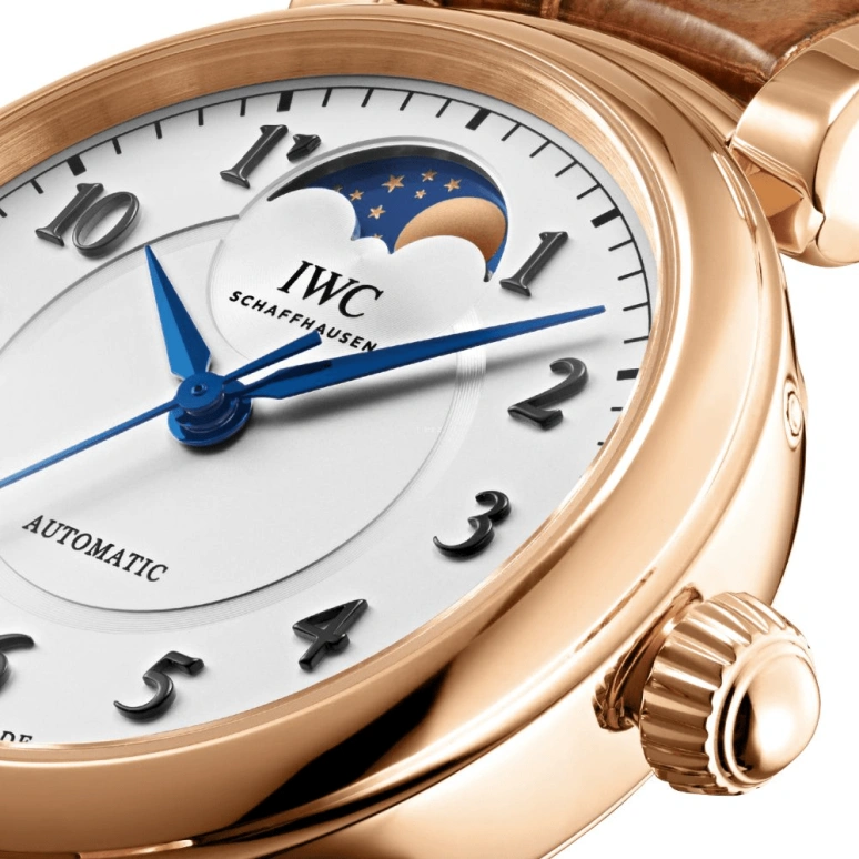 IWC,Da Vinci 36mm,36mm,Red Gold,Silver,Automatic,Moonphase,42hours,IW459308