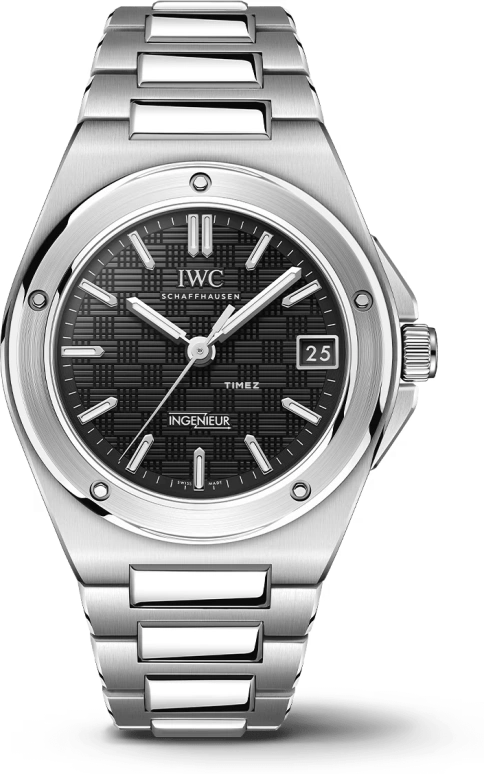 IWC,Ingenieur 35.10mm,35.10mm,Stainless Steel,Black,Automatic,Day,42hours,IW324906