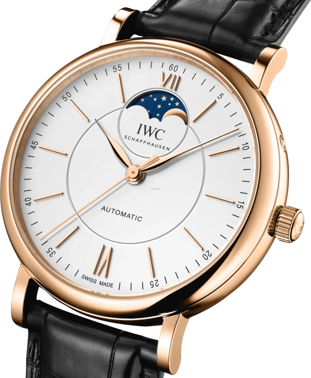 IWC,Portofino 40mm,40mm,Yellow Gold,Silver,Automatic,Moonphase,42hours,IW459403