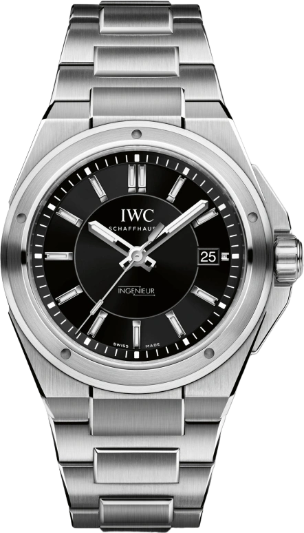 IWC,Ingenieur 40mm,40mm,Stainless Steel,Black,Automatic,Date,Anti-magnetic,IW323902