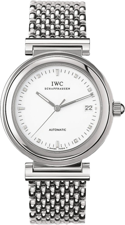 IWC,Da Vinci 37mm,37mm,Stainless Steel,White,Automatic,Date,World Time,IW352802