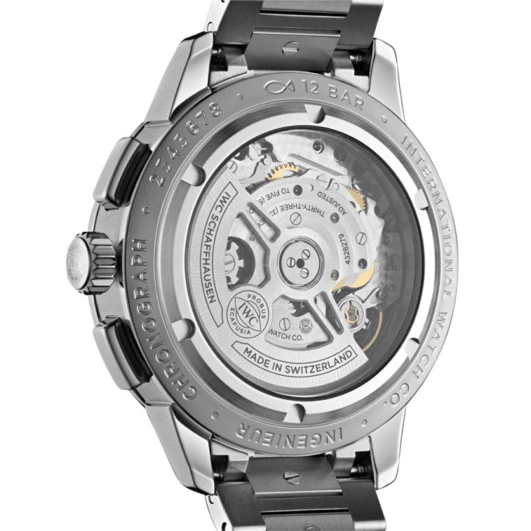 IWC,Ingenieur 42mm,42mm,Stainless Steel,Silver,Automatic,Chronograph,Date,Column Wheel,IW380801