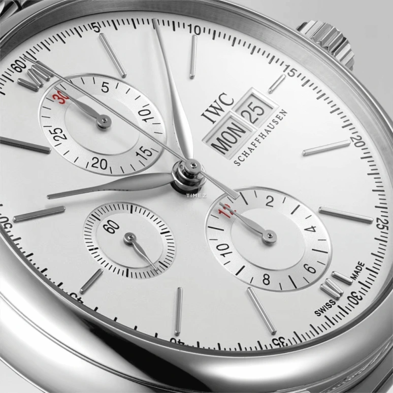 IWC,Portofino 42mm,42mm,Stainless Steel,Silver,Automatic,Chronograph,Date,Day,IW391009