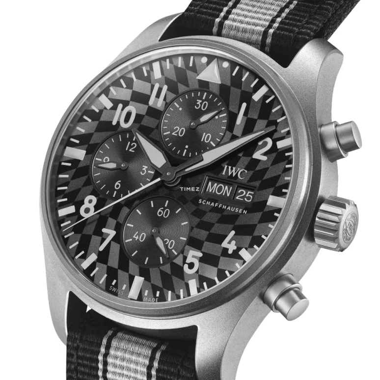 IWC,Pilot 43mm,43mm,Titanium,Black,Automatic,Chronograph,Date,Day,IW377904