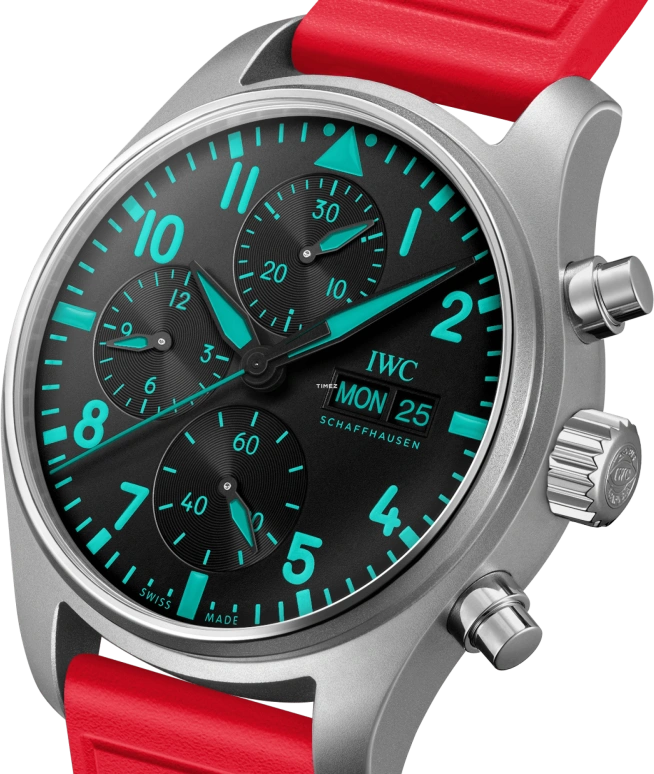 IWC,Pilot 41mm,41mm,Titanium Gold,Black,Automatic,Chronograph,Date,Day,IW388114
