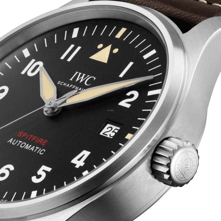 IWC,Pilot 39mm,39mm,Stainless Steel,Black,Automatic,Date,Anti-magnetic,IW326803