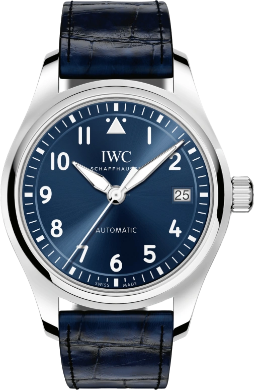 IWC,Pilot 36mm,36mm,Stainless Steel,Blue,Automatic,Date,Anti-magnetic,IW324008