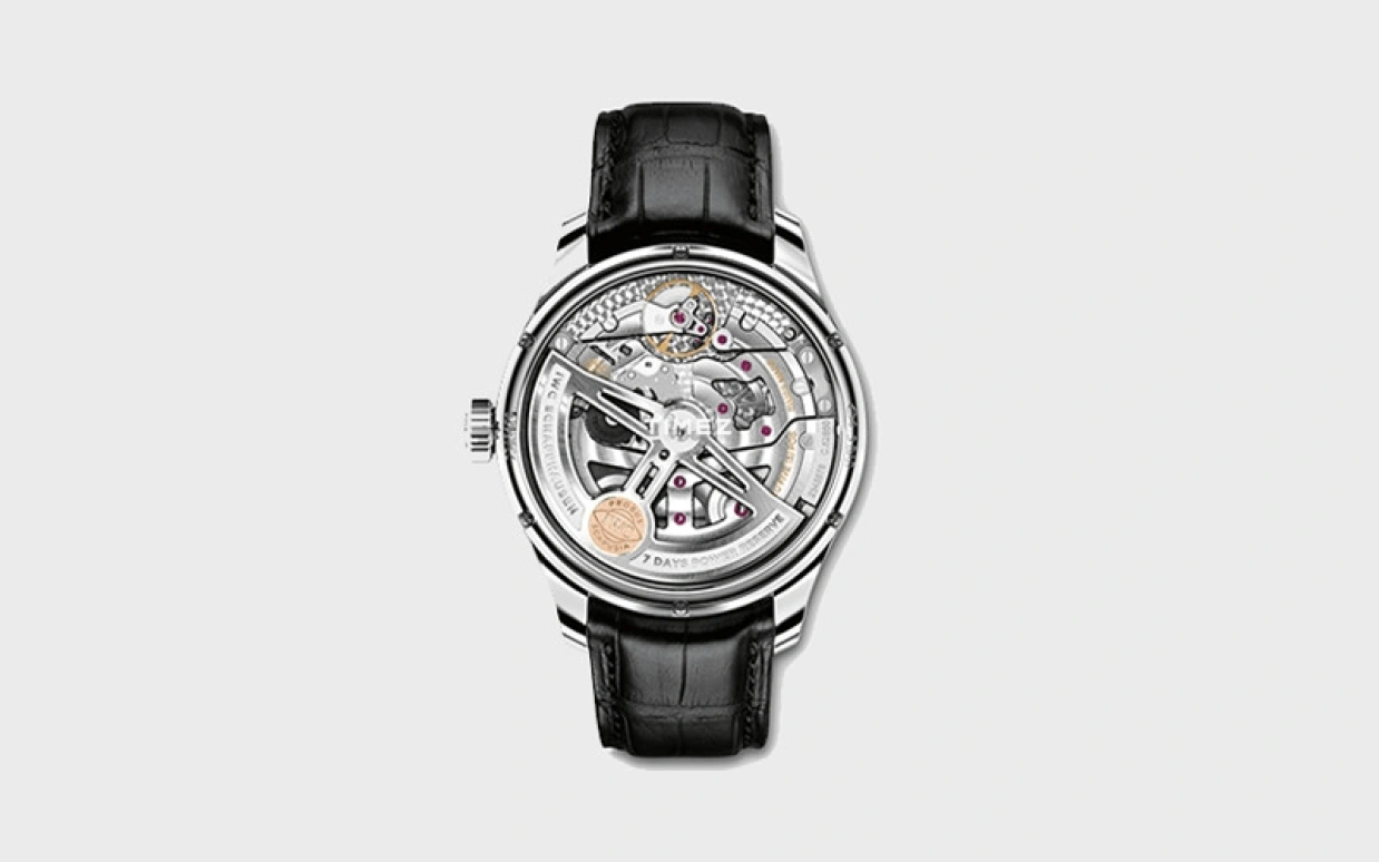IWC,Portugieser 44mm,44mm,Stainless Steel,Black,Automatic,Month,Date,Day,Power Reserve Indicator,168hours,In-house Caliber,PISA