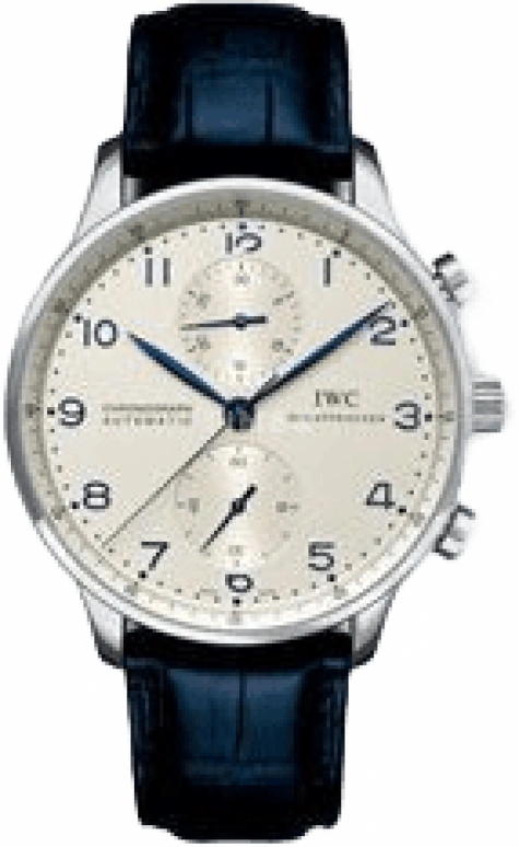 IWC,Portugieser 40.90mm,40.90mm,Platinum,Silver,Automatic,Chronograph,44hours,IW371410