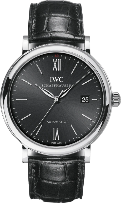 IWC,Portofino 40mm,40mm,Stainless Steel,Black,Automatic,Date,Anti-magnetic,IW356502
