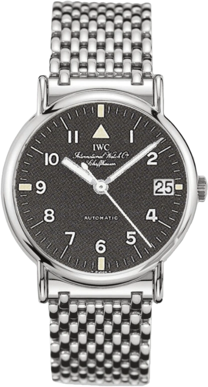 IWC,Portofino 34mm,34mm,Stainless Steel,Black,Automatic,Date,World Time,IW351315