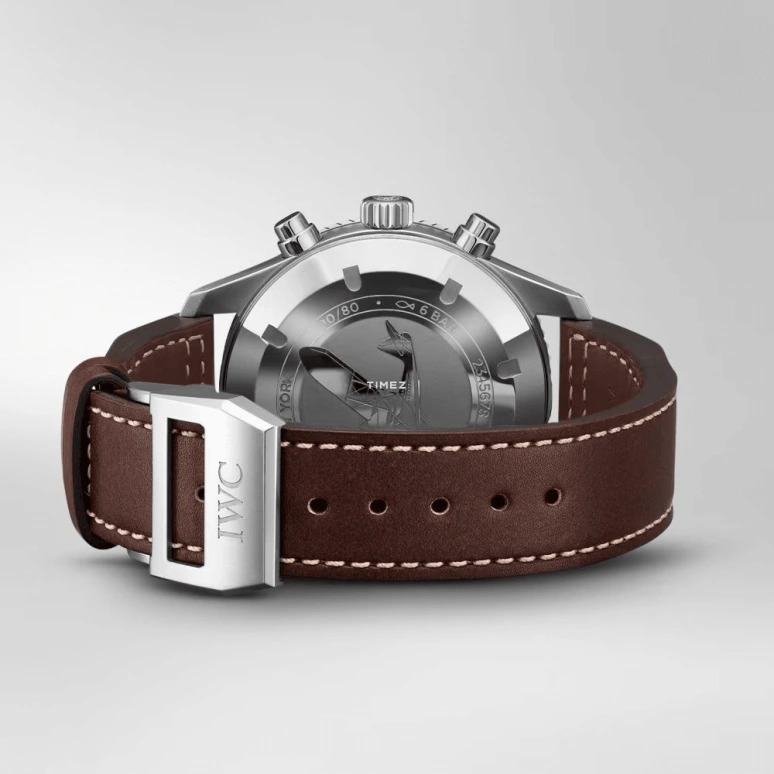 IWC,Pilot 44mm,44mm,Stainless Steel,Brown,Automatic,Chronograph,Day,World Time,Flyback,68hours,In-house Caliber,IW395003