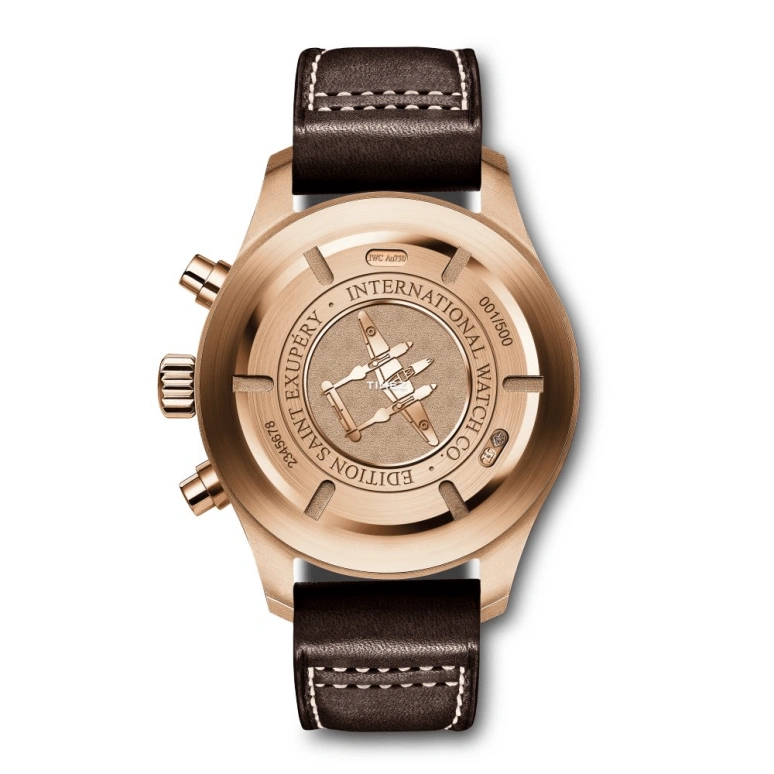 IWC,Pilot 43mm,43mm,Red Gold,Brown,Automatic,Chronograph,Day,Flyback,Anti-magnetic,68hours,In-house Caliber,IW387805