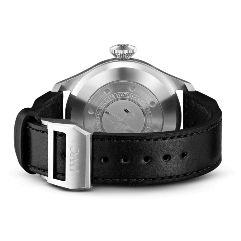 IWC,Big Pilot 46.20mm,46.20mm,Stainless Steel,Black,Automatic,Day,Power Reserve Indicator,IW501001