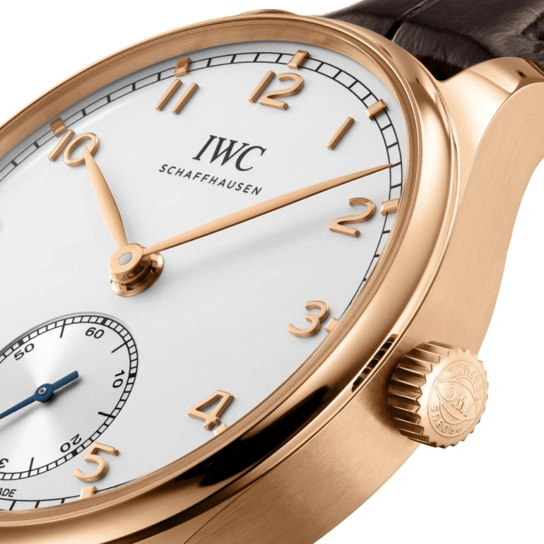 IWC,Portugieser 40.40mm,40.40mm,Rose Gold,Silver,Automatic,60hours,In-house Caliber,IW358306