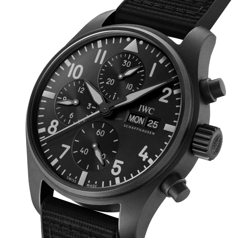 IWC,Pilot 41mm,41mm,Ceratanium,Green,Automatic,Chronograph,Date,Day,Column Wheel,46hours,In-house Caliber,IW388106