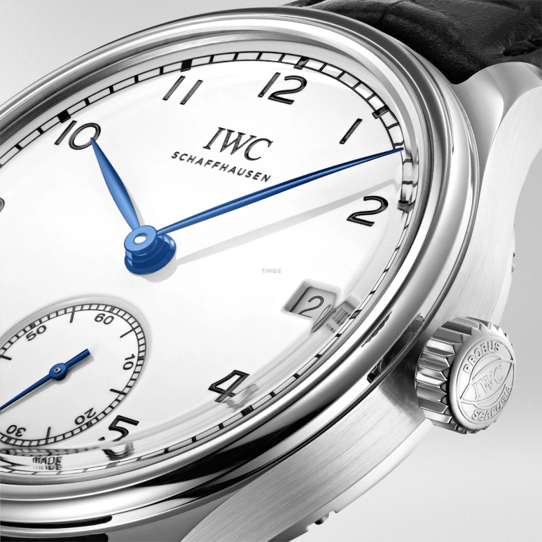 IWC,Portugieser 43.20mm,43.20mm,Stainless Steel,White,Handwound,Day,192hours,IW510212