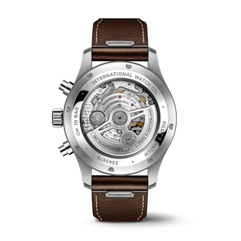 IWC,Pilot 43mm,43mm,Stainless Steel,Luminous,Green,Automatic,Chronograph,Date,Day,IW378005