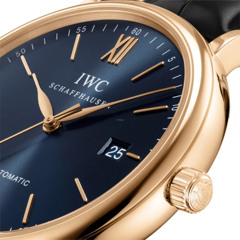 IWC,Portofino 40mm,40mm,Red Gold,Blue,Automatic,Date,Anti-magnetic,IW356522