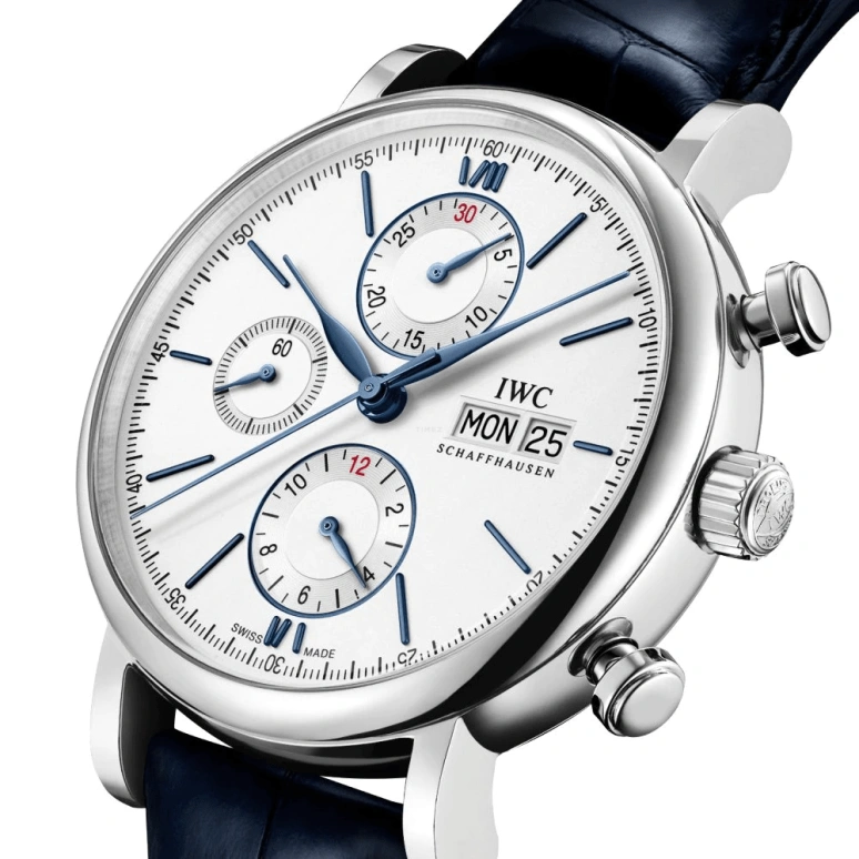 IWC,Portofino 42mm,42mm,Stainless Steel,Silver,Automatic,Chronograph,Date,Day,Anti-magnetic,44hours,In-house Caliber,IW391037