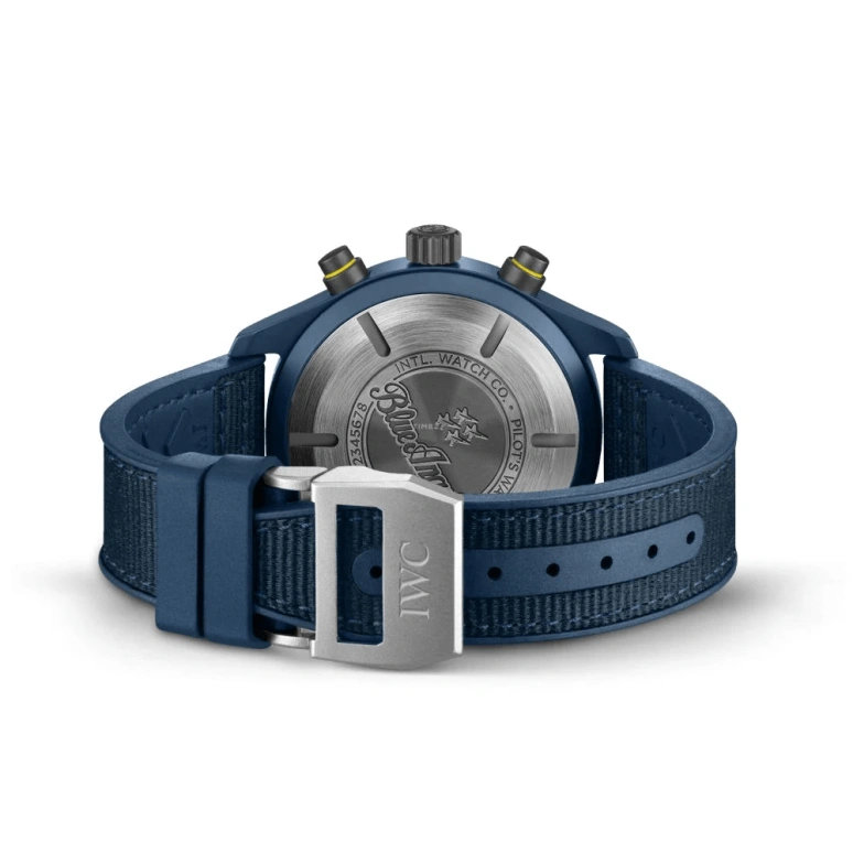 IWC,Pilot 44.50mm,44.50mm,Titanium,Ceramic,Blue,Automatic,Chronograph,Date,Day,Anti-magnetic,48hours,In-house Caliber,IW389109