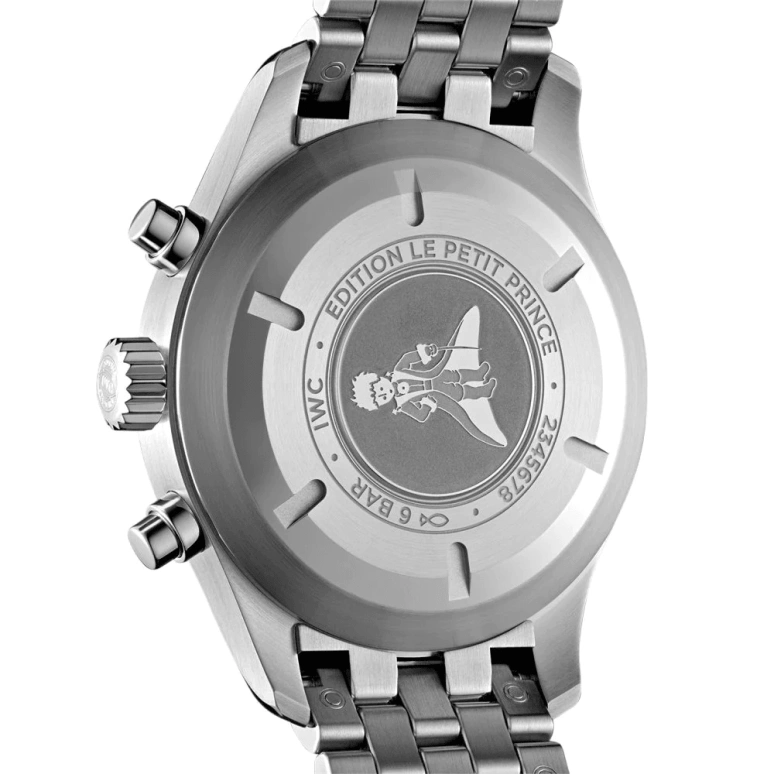 IWC,Pilot 43mm,43mm,Stainless Steel,Blue,Automatic,Chronograph,Date,Day,Anti-magnetic,44hours,In-house Caliber,IW377717