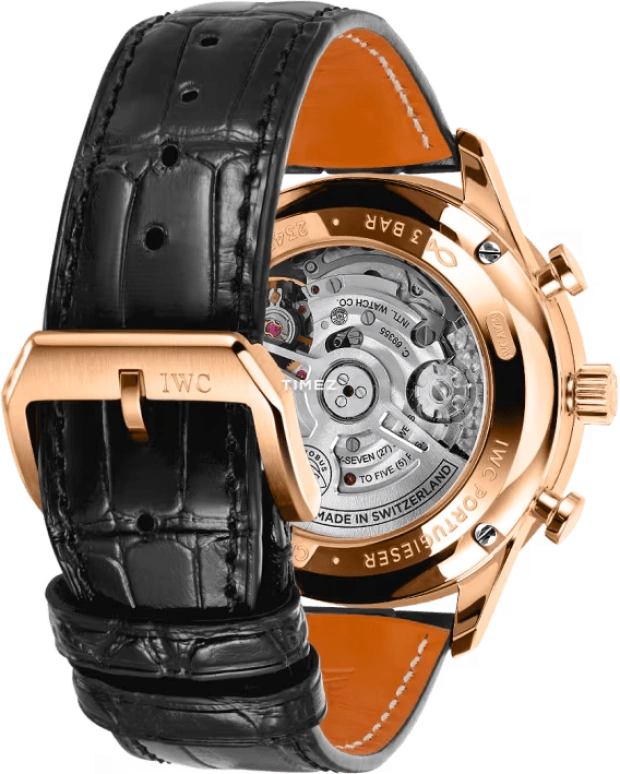 IWC,Portugieser 41mm,41mm,Red Gold,Black,Automatic,Chronograph,46hours,IW371625