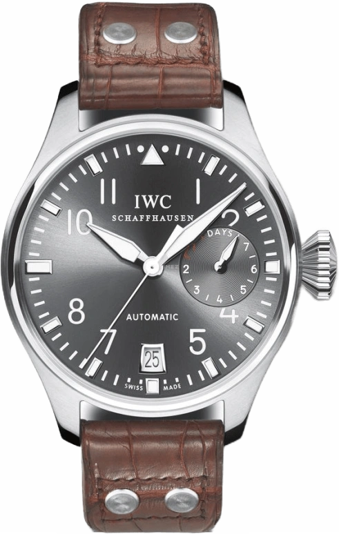 IWC,Big Pilot 46.20mm,46.20mm,White Gold,Grey,Automatic,Day,Power Reserve Indicator,IW500402