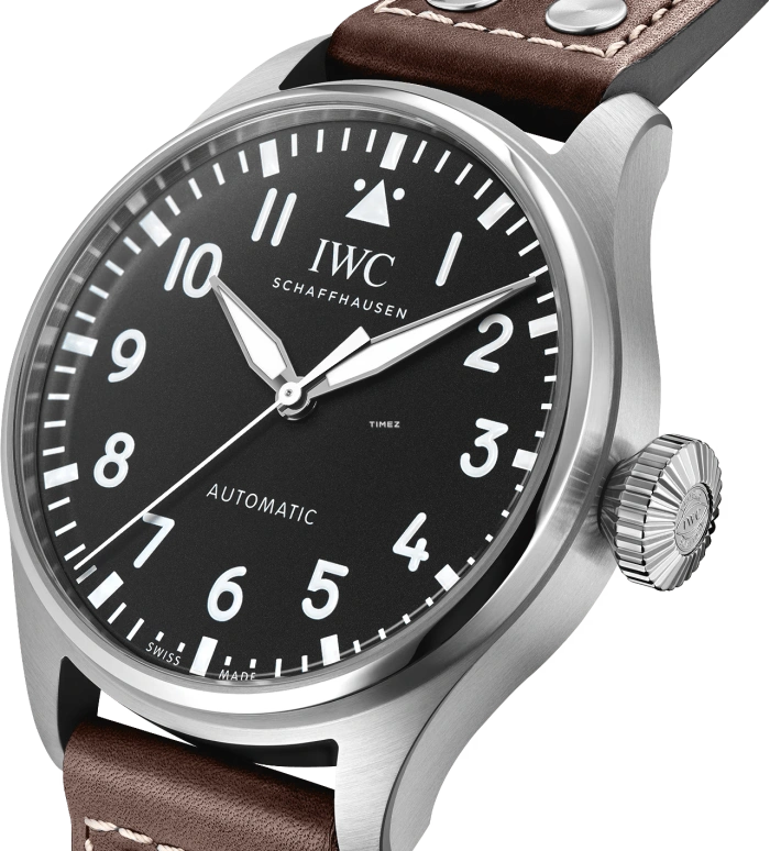 IWC,Big Pilot 43mm,43mm,Stainless Steel,Black,Automatic,Anti-magnetic,60hours,IW329301