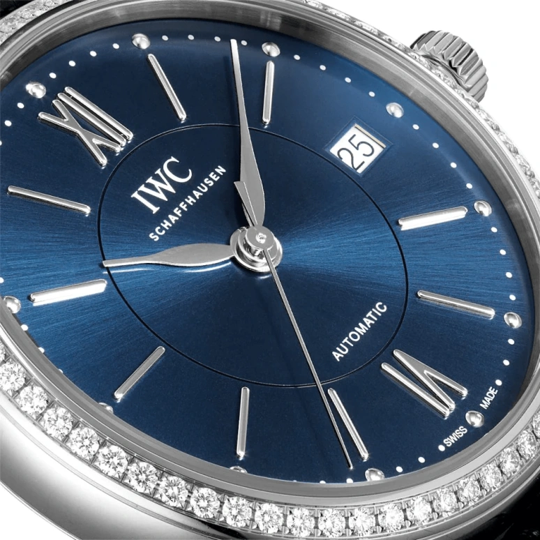 IWC,Portofino 37mm,37mm,Stainless Steel,Blue,Automatic,Date,Anti-magnetic,IW458111