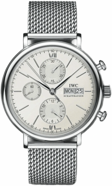 IWC,Portofino 42mm,42mm,Stainless Steel,Silver,Automatic,Chronograph,Date,Day,IW391009