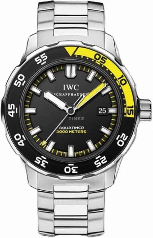 IWC,GST Aquatimer 44mm,44mm,Stainless Steel,Black,Automatic,Day,42hours,IW356808