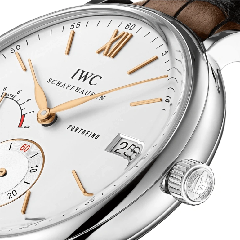 IWC,Portofino 45mm,45mm,Stainless Steel,Silver,Handwound,Date,Power Reserve Indicator,IW510103