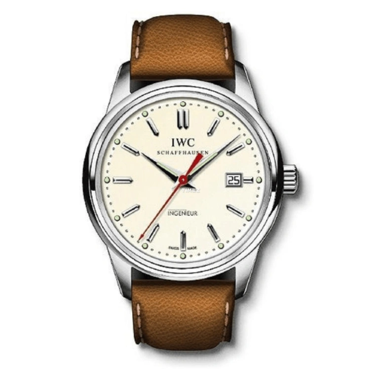 IWC,Vintage 42.50mm,42.50mm,Stainless Steel,Beige,Automatic,Day,44hours,IW323309