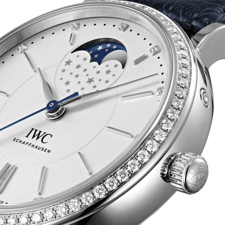 IWC,Portofino 37mm,37mm,Stainless Steel,Silver,Automatic,Moonphase,42hours,IW459008