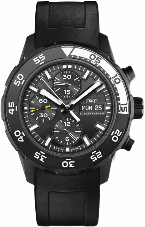 IWC,GST Aquatimer 44mm,44mm,Stainless Steel,Black,Automatic,Chronograph,Date,Day,IW376705
