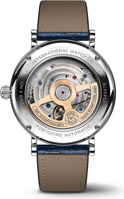 IWC,Portofino 37mm,37mm,Stainless Steel,Blue,Automatic,Day,120hours,IW658602