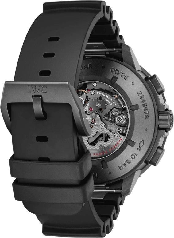 IWC,Aquatimer 49mm,49mm,Ceratanium,Black,Automatic,Chronograph,Perpetual Calendar,Leap Year,Month,68hours,In-house Caliber,IW379406