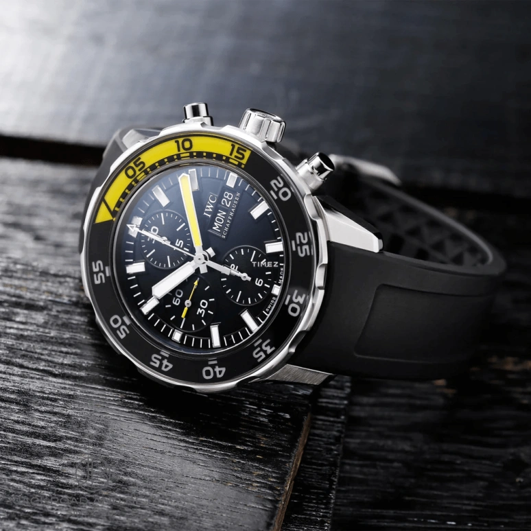 IWC,GST Aquatimer 44mm,44mm,Stainless Steel,Black,Automatic,Chronograph,Date,Day,IW376709