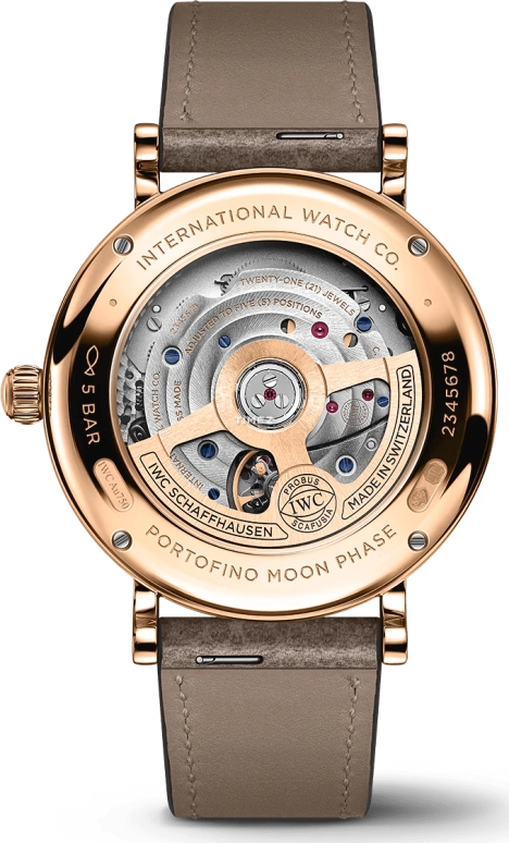 IWC,Portofino 37.10mm,37.10mm,Red Gold,Silver,Automatic,Moonphase,In-house Caliber,IW659602