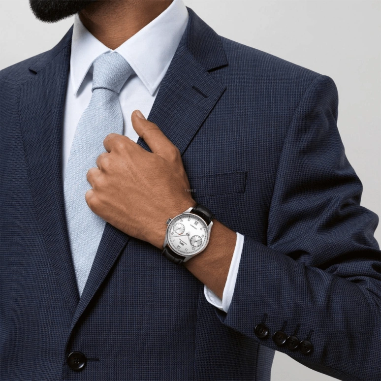 IWC,Portugieser 42.30mm,42.30mm,Stainless Steel,Silver,Automatic,Chronograph,Date,Power Reserve Indicator,IW500712