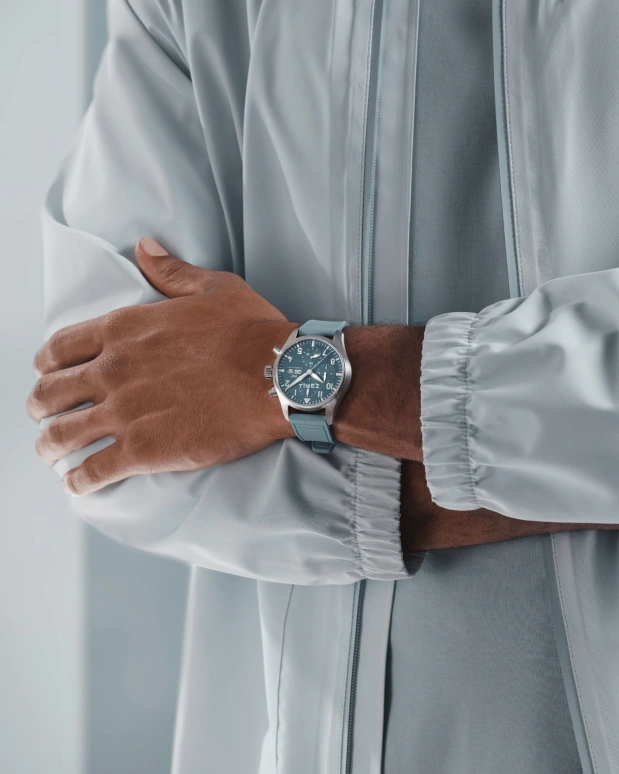 IWC,Pilot 41mm,41mm,Stainless Steel,Sky Blue,Automatic,Chronograph,Date,Day,IW388117