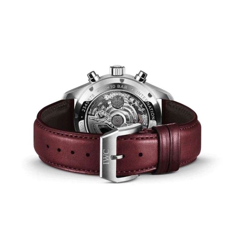 IWC,Pilot 41mm,41mm,Stainless Steel,Red,Automatic,Chronograph,Date,Day,Column Wheel,46hours,In-house Caliber,IW388107