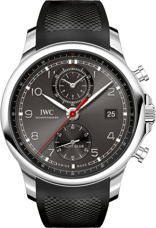 IWC,Portugieser 43.50mm,43.50mm,Stainless Steel,Grey,Automatic,Chronograph,Date,Flyback,Anti-magnetic,68hours,In-house Caliber,IW390503