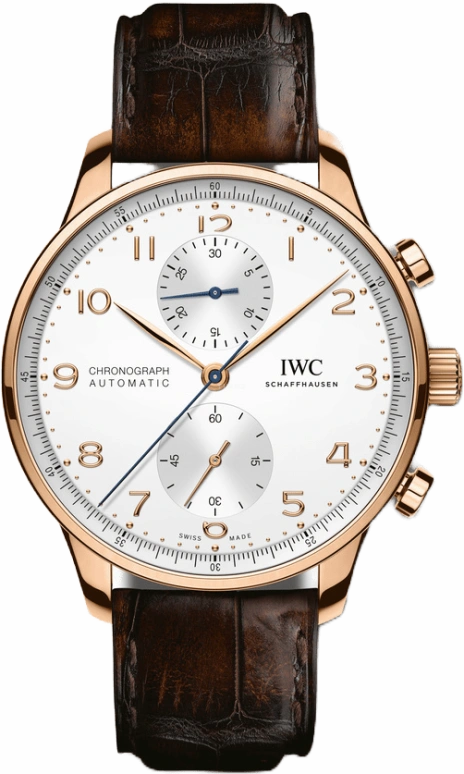 IWC,Portugieser 41mm,41mm,Red Gold,Silver,Automatic,Chronograph,Column Wheel,IW371611