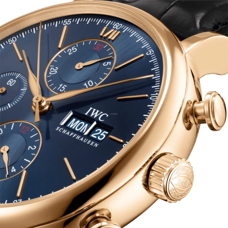IWC,Portofino 42mm,42mm,Red Gold,Blue,Automatic,Chronograph,Date,Day,IW391035